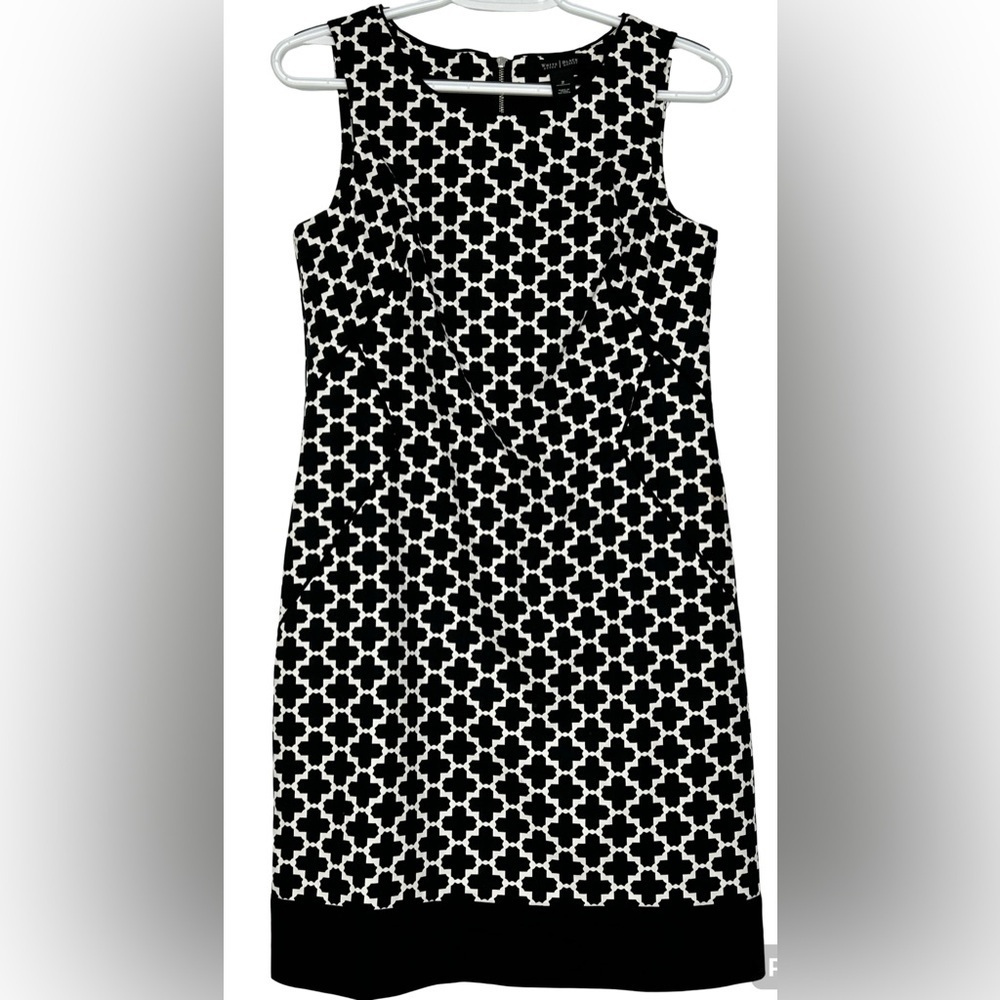 White House Black Market Monochrome Dress Size 2